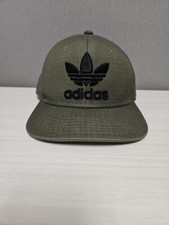 Adidas Men's Originals Snapback Flatbrim Cap Hat Trefoil Logo Black