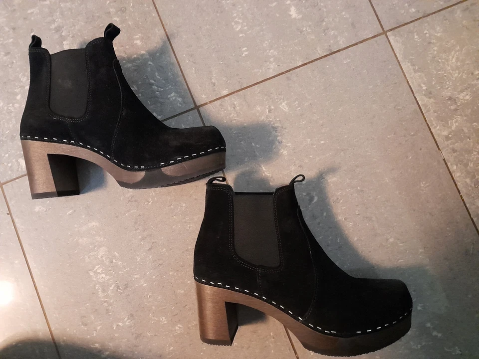 NEU*Softclox Stiefeletten*42*Schwarz*Wildleder*Kult*Herbst*Winter - Bild 4 von 4