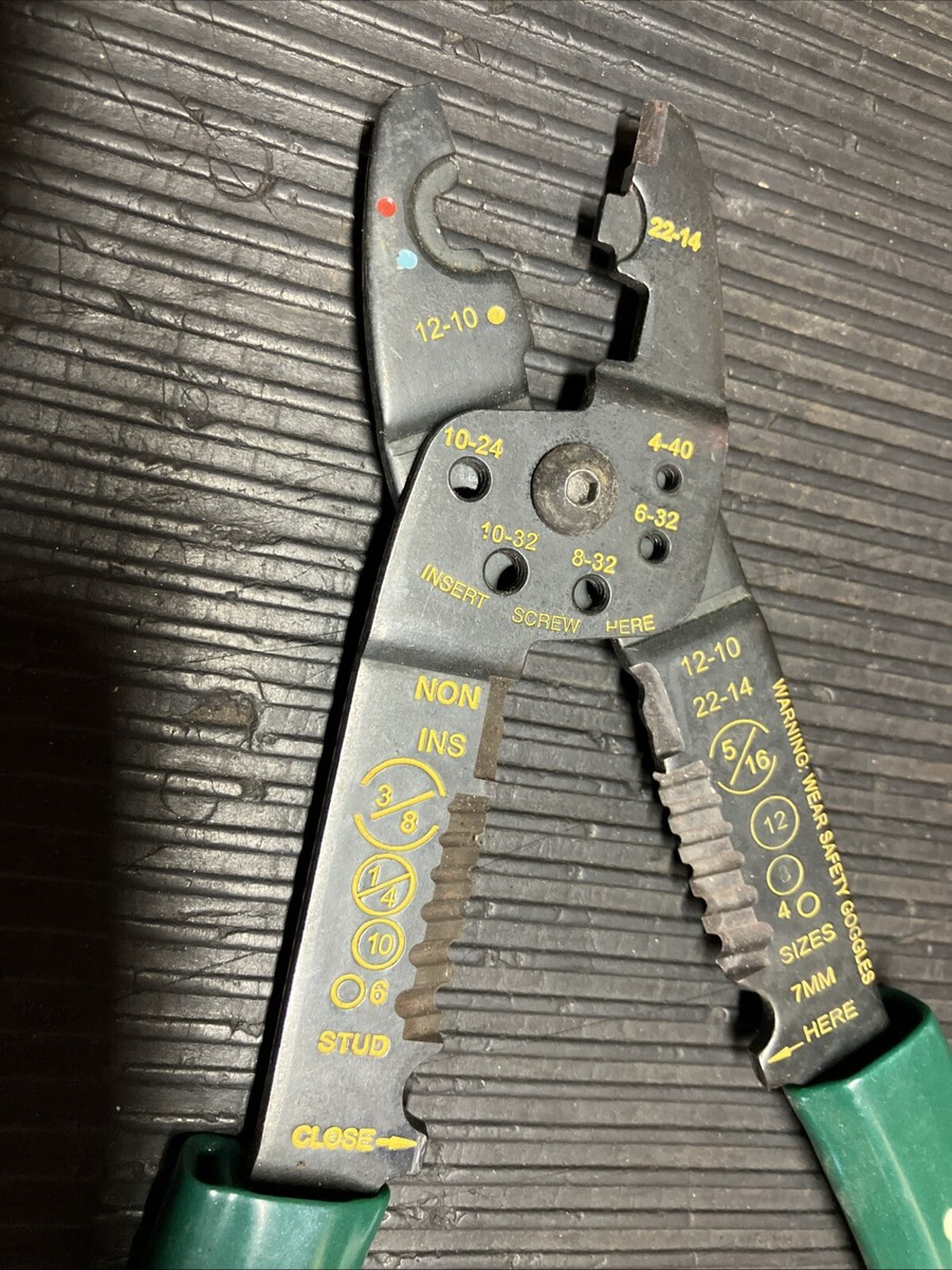 スナッポン工具 SK 7699 Cutter/Stripper/Crimper Pliers, 8 1/2” Long. 10-22