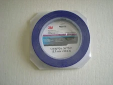 3M 06408 Blue Fine Line Vinyl Tape 471+, 1/2" x 36 yds