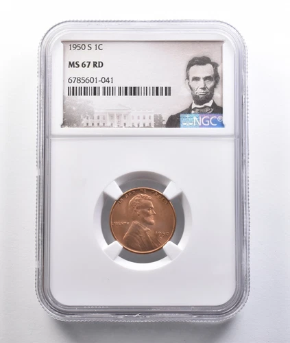 1950-S Lincoln Wheat Cent MS67 RD NGC *6820