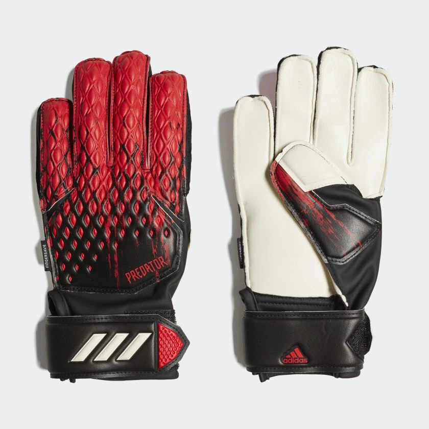 Adidas KIDS Soccer goalkeeper gloves PREDATOR MATCH FINGERSAVE FH7289 | eBay