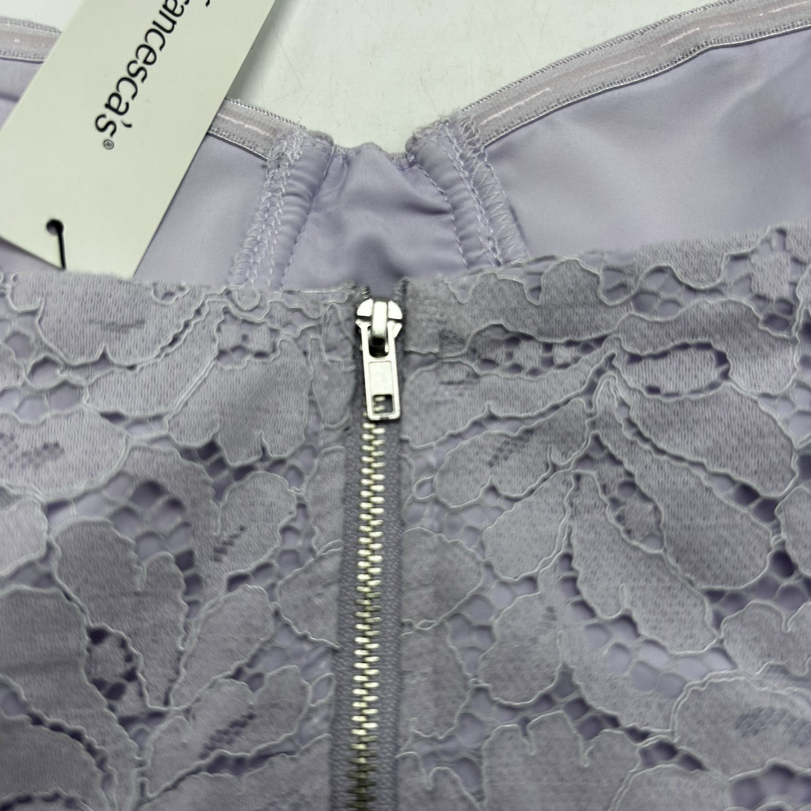 Audrey Parks Womens Top M Medium Purple Lace New Coquette Pin Up Francescas