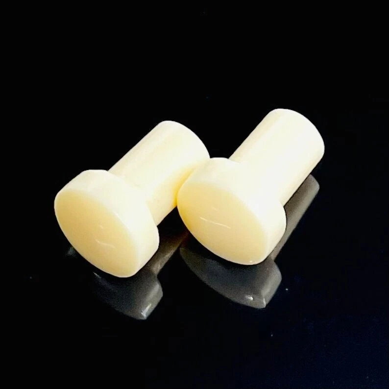 Tapones para los oídos BONE de un solo destello, PAR hechos a mano tamaño 3 mm a 25 mm y más Foto 2 de 4