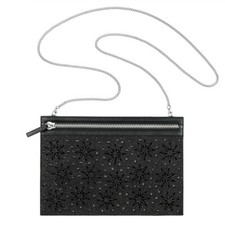 Swarovski Black Crystals Firework Bag Evening Party Bag Stainless Steel -5240635