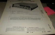 DAVID BOGEN 7 CHANNEL 60 WATT AUDIO AMPLIFIER MODEL: LX60 SAMS PHOTOFACT 397-7