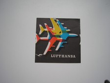 LUFTHANSA ETIKETT Boeing 707 60 TAG LUGGAGE V...
