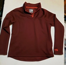 The North Face Ligh Fleece Women's Pullover size M 1/4 zip Maroon