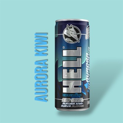 Hell Energy Drink Ice Cool Aurora Kiwi-Guava 0,25l - Inkl Pfand