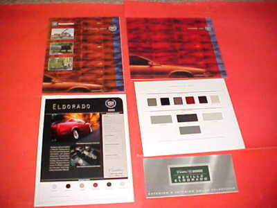 2000 CADILLAC ELDORADO ACCESSORIES DELUXE BROCHURE CATALOG PAINT CHIPS LOT OF 4