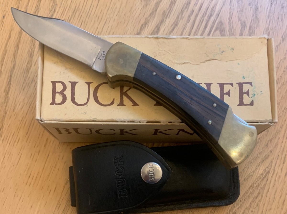 VINTAGE 1974-80 BUCK 112 RANGER NO THUMBNAIL NICK KNIFE IN
