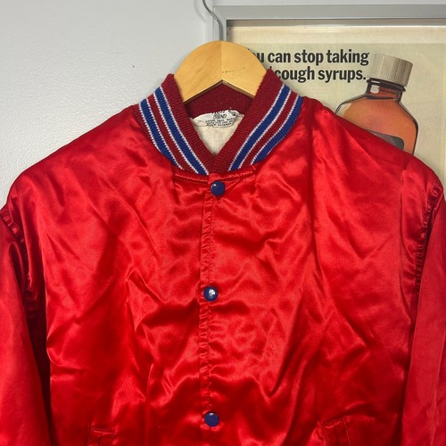 Vintage 1970s Bill Sargent Presents KNOCKOUT Satin Jacket Made In USA Size Small - Picture 4 of 8
