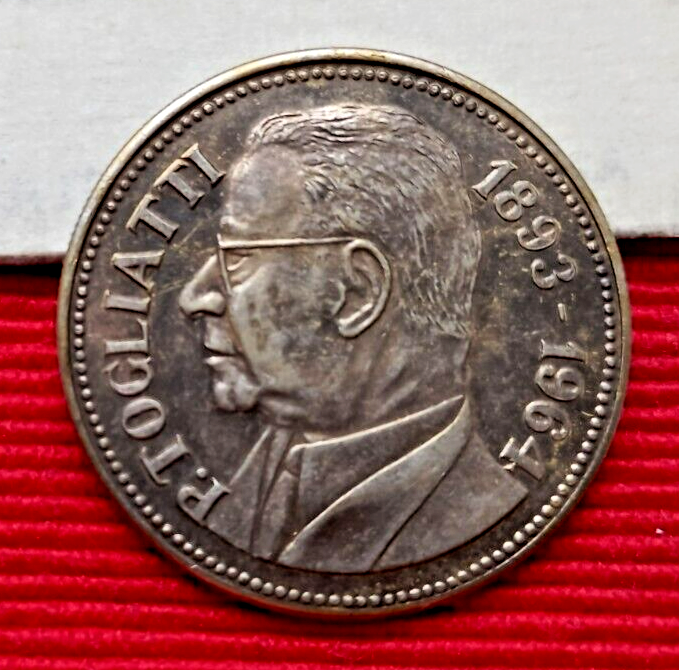 PALMIRO TOGLIATTI 1893 -1964 Medaglia Met. Bianco Ø 35 | eBay