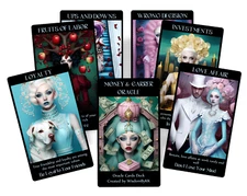 Money and Career Oracle Cards. 44 oracle cards. Surreal art