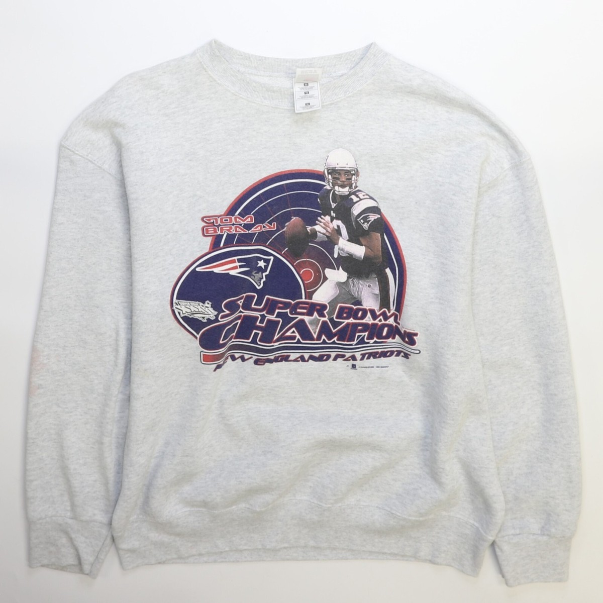 Vintage Tom Brady Super Bowl XXXVI Champions Crewneck Sweatshirt