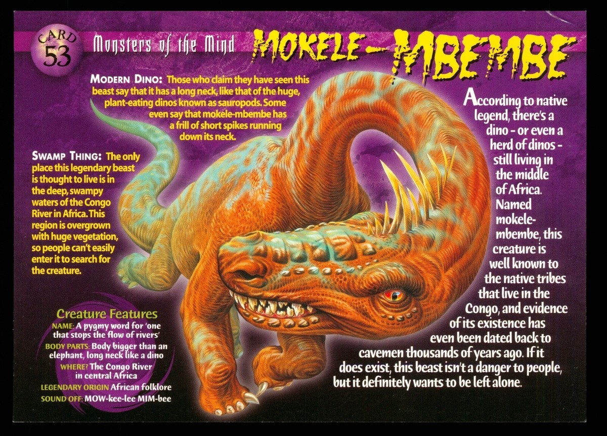 Weird N' Wild Creatures Monsters of the Mind Card 53 # Mokele
