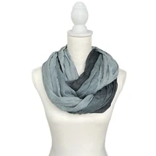 NWT New York & Company Black Metallic Ombré Infinity Scarf