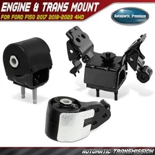 3pcs Engine Motor & Transmission Mount for Ford F150 17-23 4WD Auto Transmission