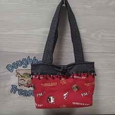Florida State Seminoles Double Strap Purse Handbag 9x6x3.5 NEW NWOT