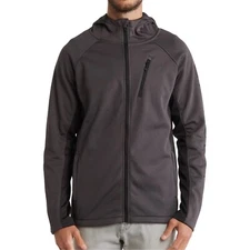 Spyder Clearance NWT Men's LS Tempo Zip Front Hooded Jacket HydroWeb Polar Grey