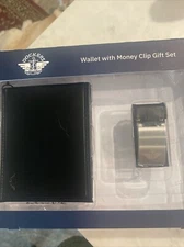 Men's Dockers® RFID-Blocking Bifold Passcase Wallet and Money Clip Gift Set~New!