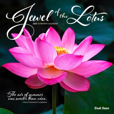 Jewel of the Lotus | 2024 12x24" Monthly Square Wall Calendar | eBay