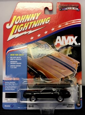 JOHNNY LIGHTNING MUSCLE 1969 AMC AMX BLACK MINK ( 1 OF 1256 ) RELEASE 1