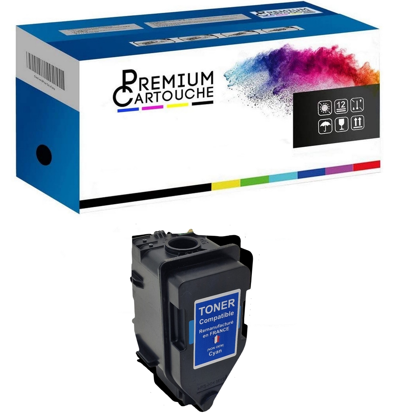 Toner compatible TNP-80 AAJW452 Cyan pour imprimante laser BIZHUB couleur