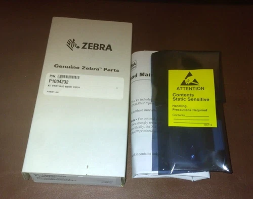 Genuine ZEBRA New Printhead - P1004232 300dpi - box open, but static bag sealed