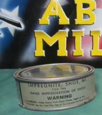 WWII Era US Army USMC Can of M1 Shoe Impregnite - M1 Full NOS NEW