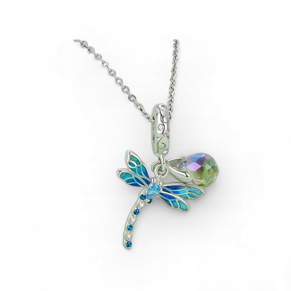 Fraise Silber Halskette S925 Libelle Charms AnhäNger-image