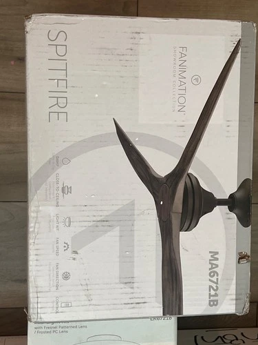 Fanimation Ceiling Fan with Light Kit-13.7 Inches Tall and 60 Inches Wide( NEW) - Picture 2 of 5