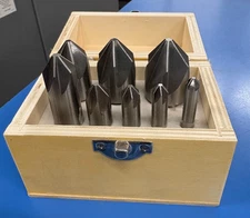 COUNTERSINK SET 8 PC 1/4"-1" 6FL 82°