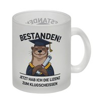 Lizenz Zum KlugscheißEn Otter Glas Tasse
