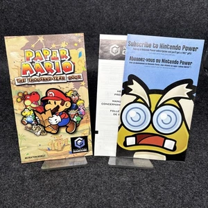 Paper Mario The Thousand Year Door (GC) - Authentic Manual Only W/ Inserts