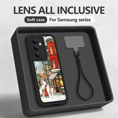 mit Handykette Silikon Hülle für Samsung S25 S26 Ultra S24 S23 A16 A56 A55 Cover