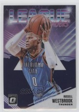 2018 Panini Donruss Optic League Leaders Purple Prizm Russell Westbrook #3 qc6