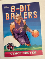 2025-26 Topps VINCE CARTER 8-Bit Ballers insert card RAPTORS