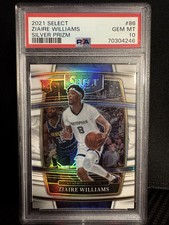 2021 Select Ziaire Williams Silver Prizm 126/149 PSA 10