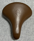 Brown Bicycle Bike Standard Saddle Vinyl Seat 8x9" READ**