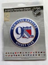 NEW YORK N.Y. RANGERS 90TH ANNIVERSARY PATCH PLAYER NHL JERSEY STYLE OFFICIAL