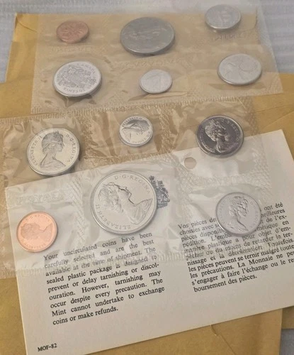CANADA 1969 Uncirculated Coin Prooflike Set Royal Canadian Mint Lot 10