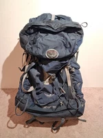 Osprey Aether 70 Dark Blue Hiking Trail Outdoors Backpack Adjustable Buckles