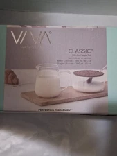 Viva Scandinavia Classic Glass Cream and Sugar Set (Read)