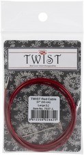 ChiaoGoo TWIST Red Lace Interchangeable Cables 37"-Large - 7537-L