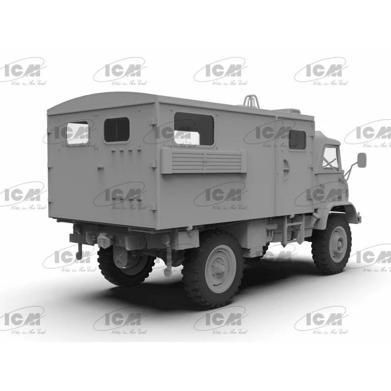 Modellino Camion Unimog S 404 Krankenwagen Tedesco Ambulanza Militare ICM 35138 - Immagine 3 di 4