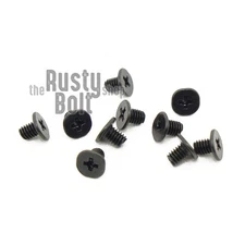 M2.5 x 3.5mm, Phillips Wafer Flat Head Screws, Black, Computer, Laptop, Machine