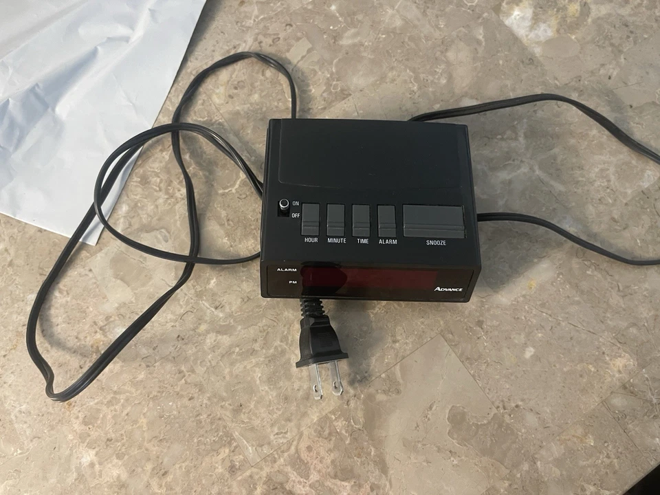 Advance  State Alarm Clock Battery Back Up Tested Works Model 3139 - Image 2 of 4