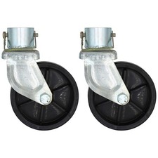 Two 2 6 Trailer Swirl Jack Caster Wheels W Safety Pin 1200 Lbs - Boat Hitch