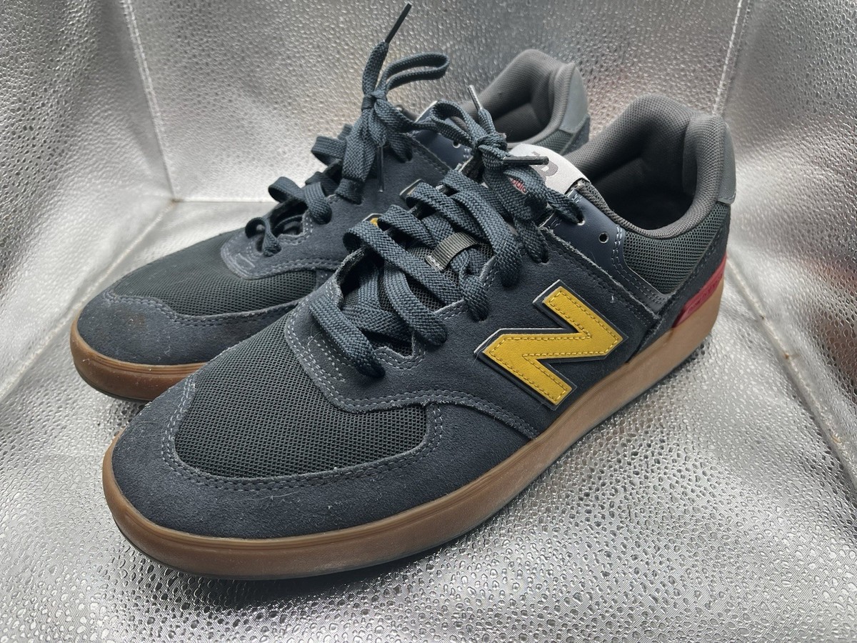 New Balance All Coasts AM574 Dark Grey/Yellow/Gum Mens Size